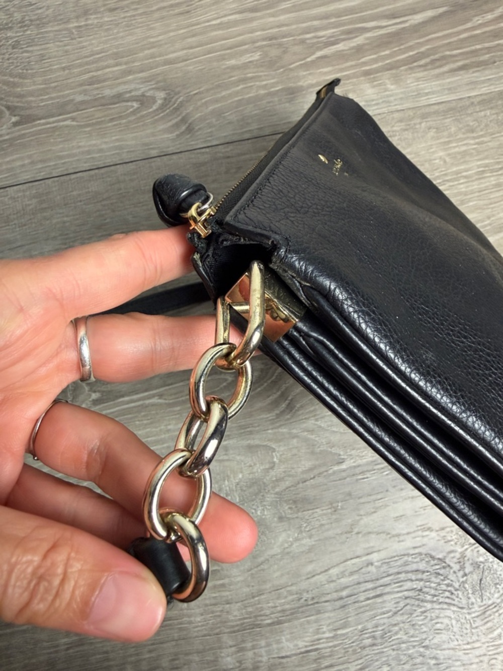 Kate Spade Black Pebbled Leather Crossbody Bag - Picture 5 of 10